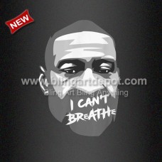 George Floyd Heat Printed T Shirt Vinyl Transfer I Can't Breathe Wholesale